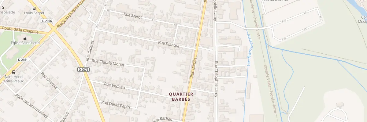 Plan du 94B Rue Barbès à Bourges