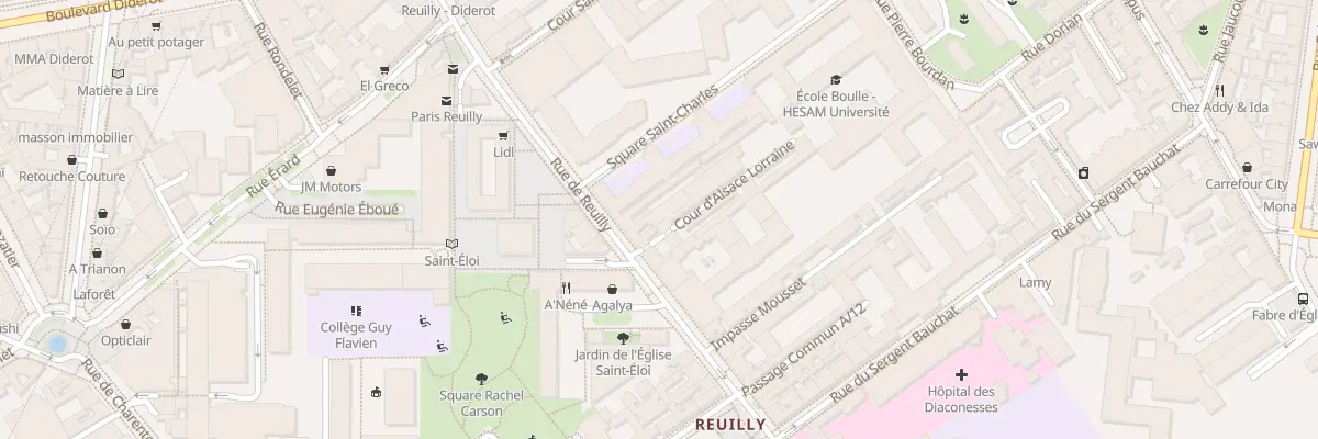 Plan du 63 Rue de Reuilly à Paris 12e Arrondissement