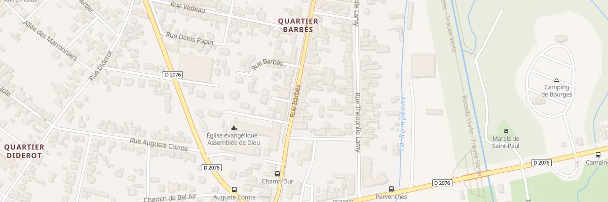 Plan du 137 Rue Barbès à Bourges