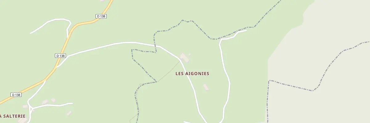 Plan du 1 Les Aigonies à Jaleyrac