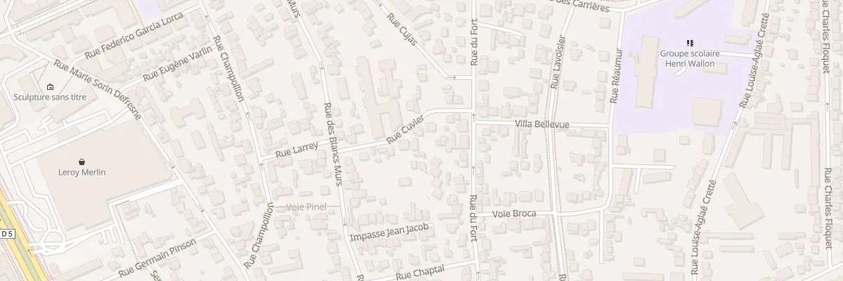 Plan du 9 Rue Cuvier à Vitry-sur-Seine