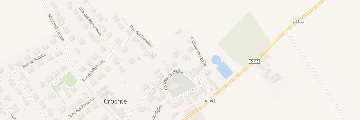 Plan du 17 Rue Contour de l’Eglise à Crochte