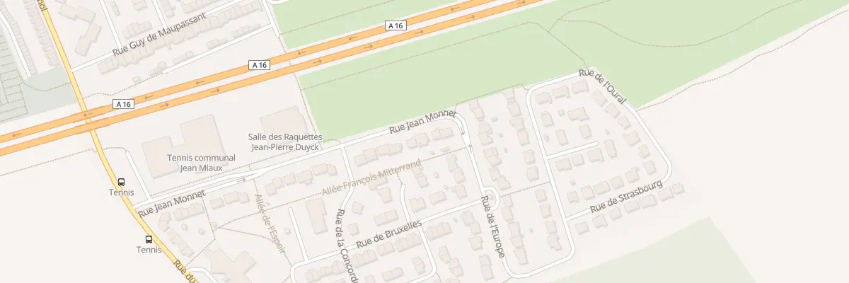 Plan du 24 Rue Jean Monnet à Coudekerque-Branche