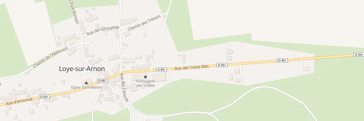 Plan du 17 Rue des Treize blés à Loye-sur-Arnon