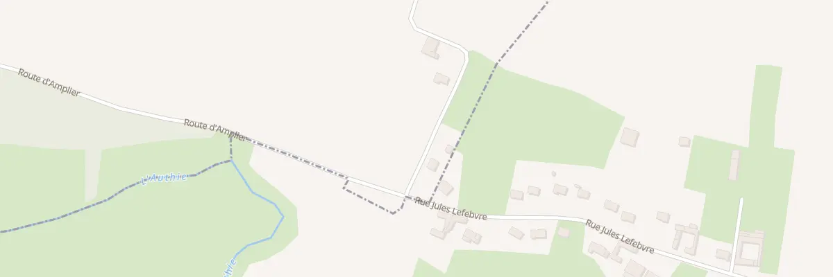 Plan du 8 Rte d’Amplier à Authieule