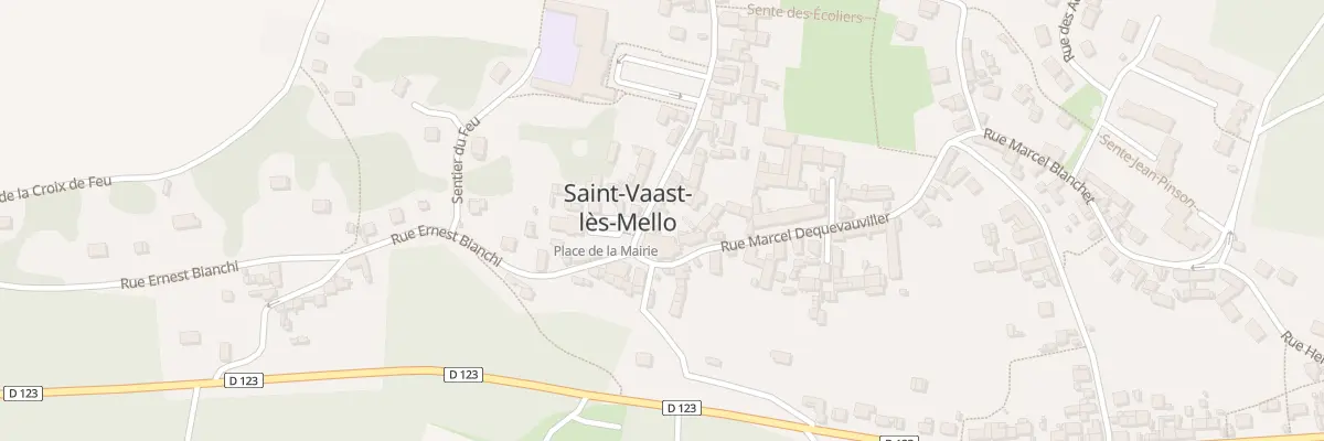 Plan du 587 Rue de la Paix à Saint-Vaast-lès-Mello