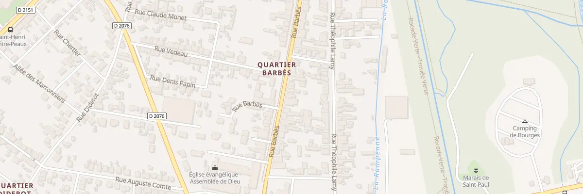 Plan du 113 Rue Barbès à Bourges