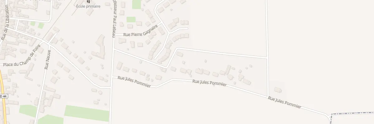 Plan du 33 Rue Jules Pommier à Boiscommun