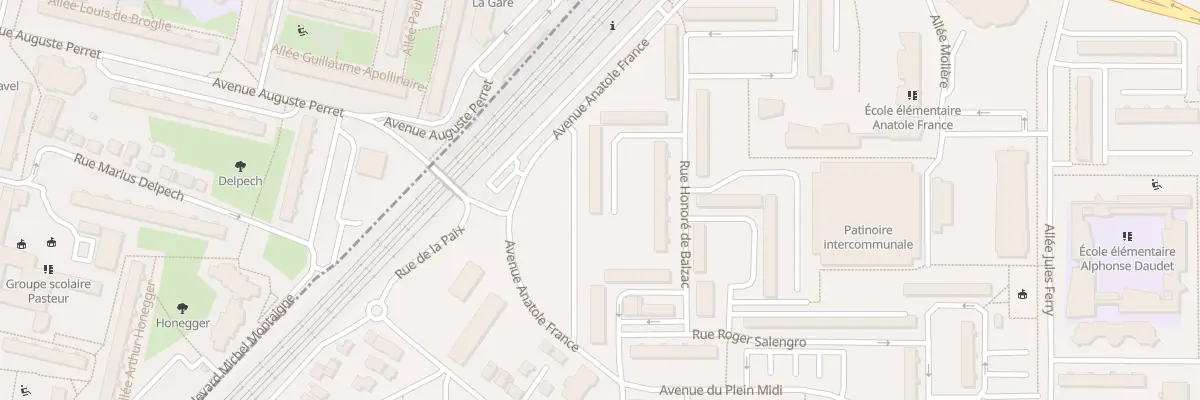 Plan du 3 Rue Honore de Balzac à Garges-lès-Gonesse