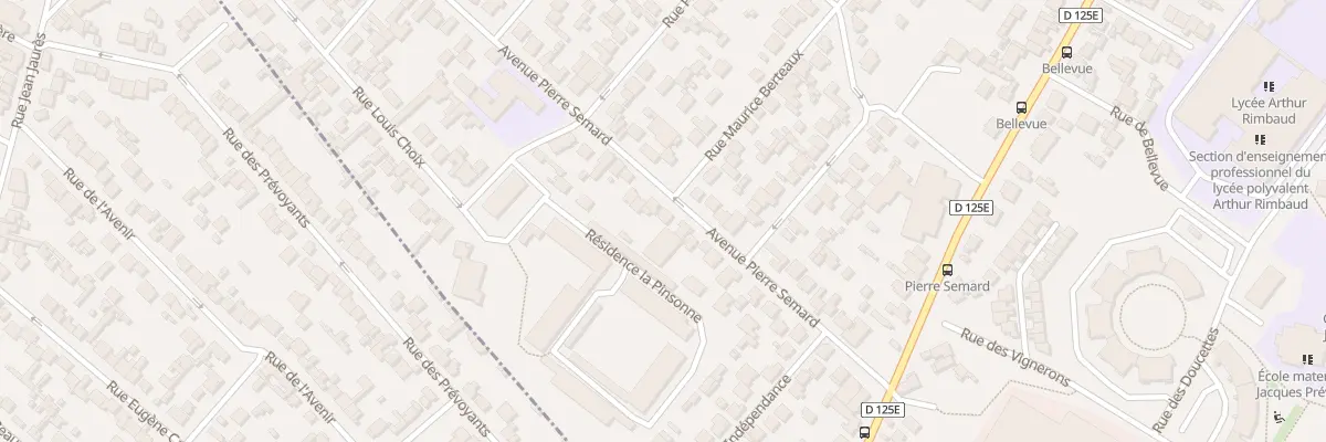 Plan du 23 Av Pierre Sémard à Garges-lès-Gonesse