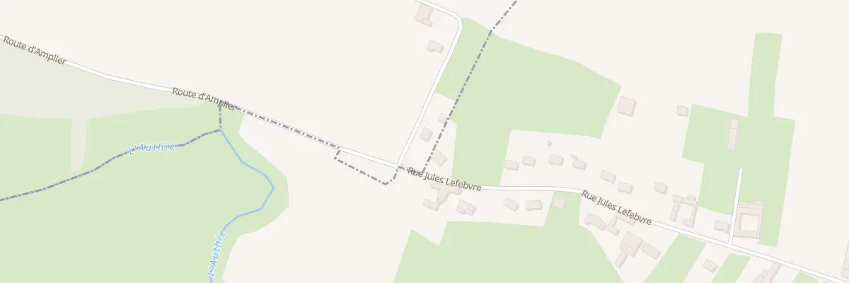 Plan du 5011 Rte d’Amplier à Authieule
