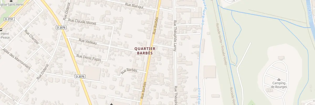 Plan du 103 Rue Barbès à Bourges