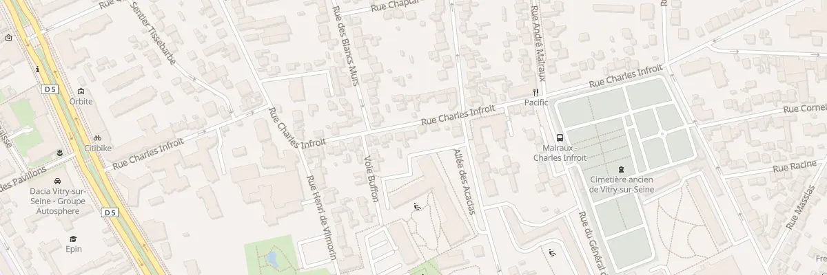 Plan du 63 Rue Charles Infroit à Vitry-sur-Seine