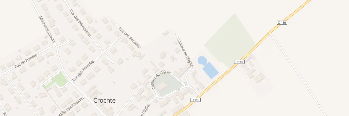 Plan du 15 Rue Contour de l’Eglise à Crochte