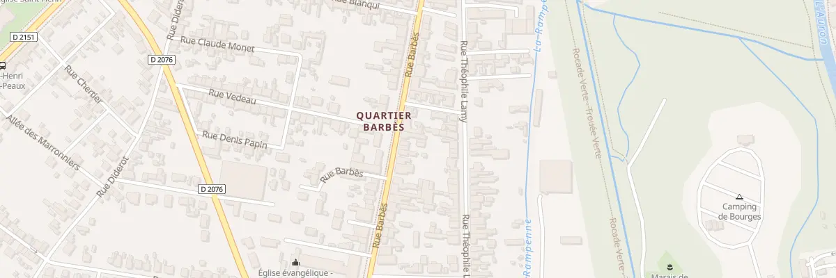 Plan du 105 Rue Barbès à Bourges