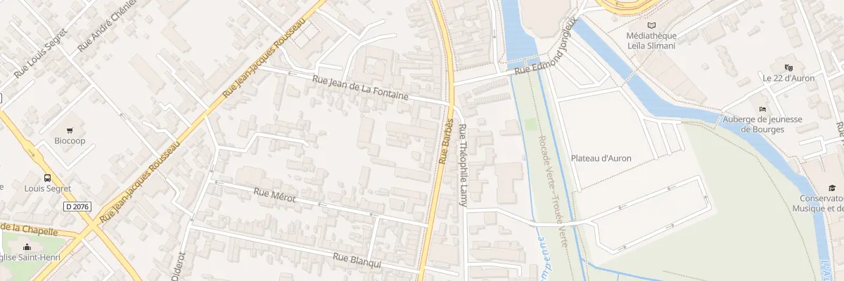 Plan du 54 Rue Barbès à Bourges