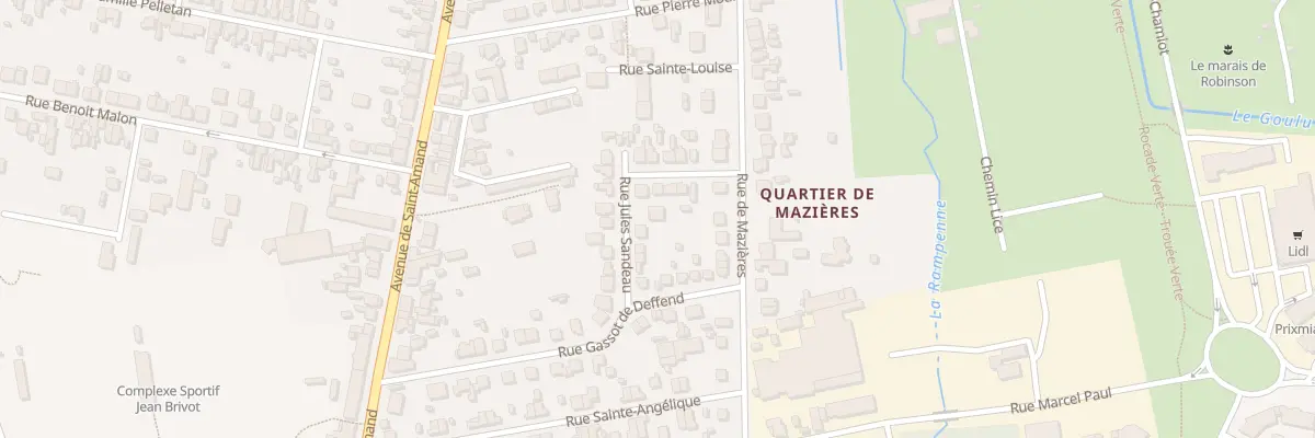 Plan du 11 Rue Jules Sandeau à Bourges
