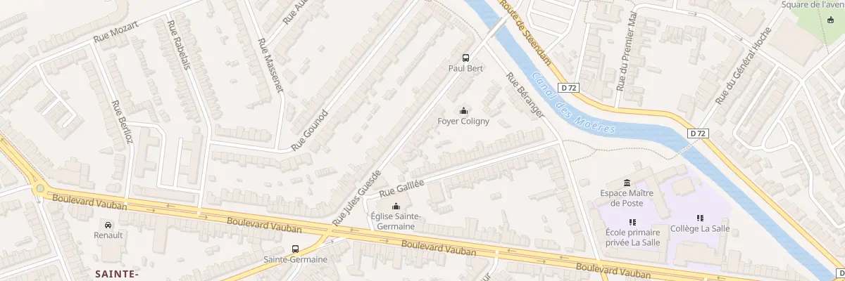 Plan du 222 Rue Jules Guesde à Coudekerque-Branche