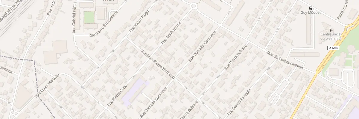 Plan du 20 Rue Daniele Casanova à Garges-lès-Gonesse