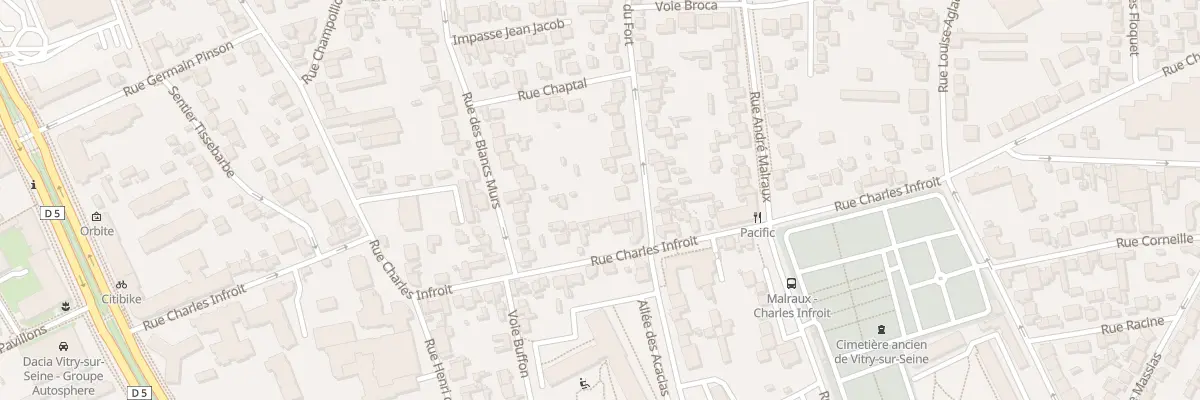 Plan du 3 Rue du Fort à Vitry-sur-Seine
