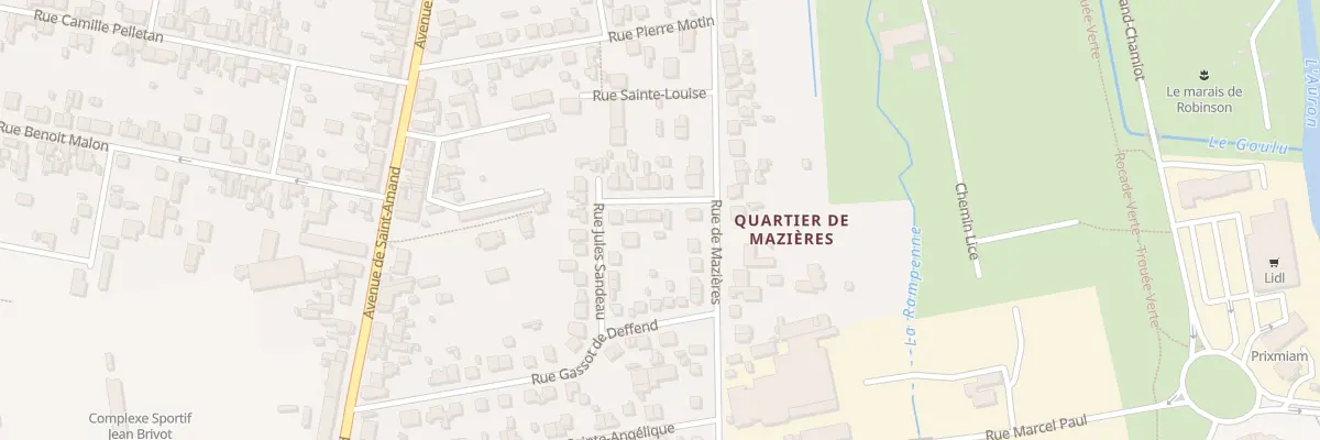 Plan du 3 Rue Jules Sandeau à Bourges