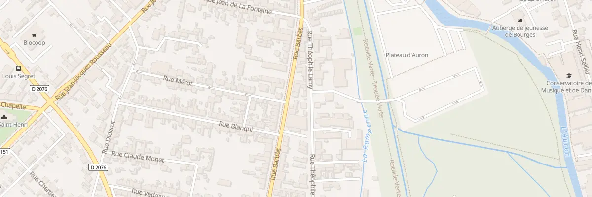 Plan du 57 Rue Barbès à Bourges