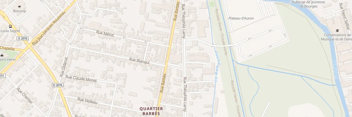 Plan du 71 Rue Barbès à Bourges