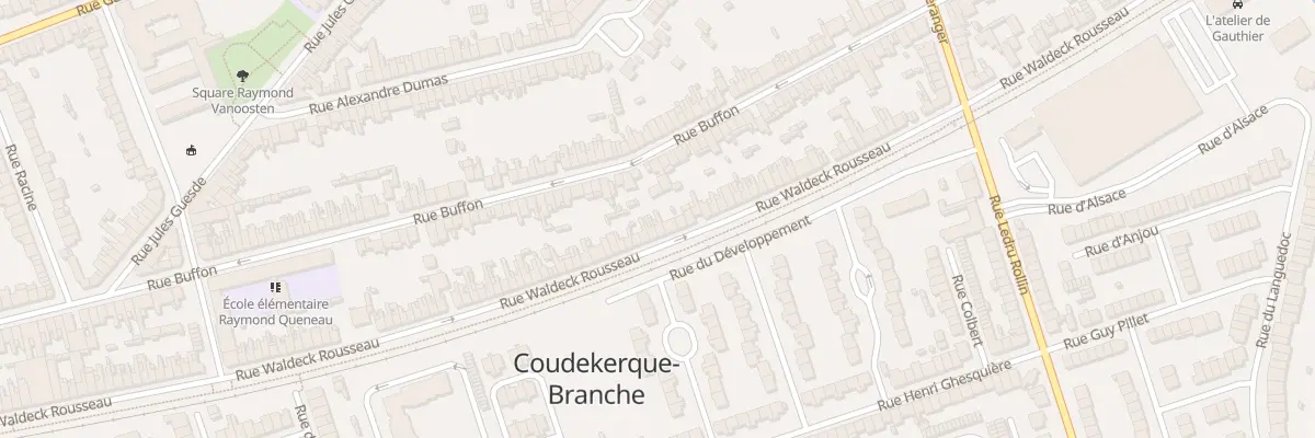 Plan du 100 Rue Waldeck Rousseau à Coudekerque-Branche