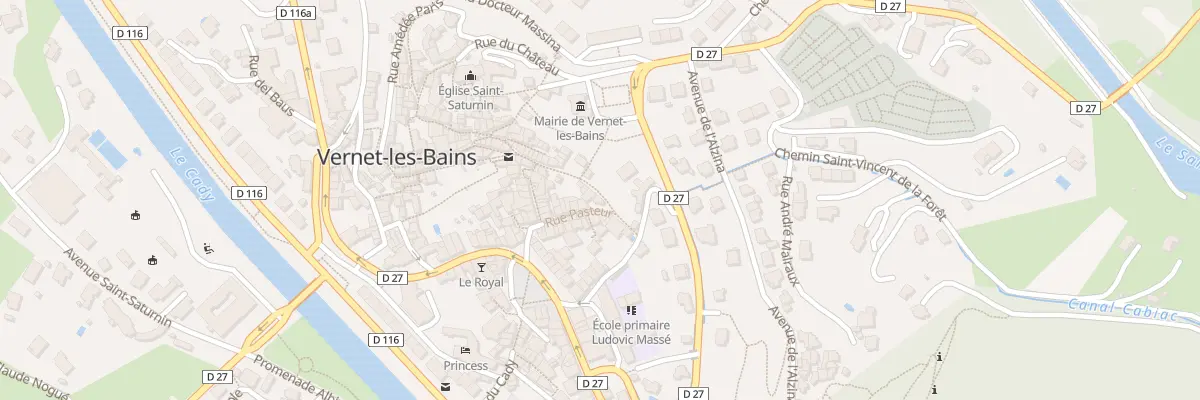 Plan du 8 Rue du Fenouille à Vernet-les-Bains