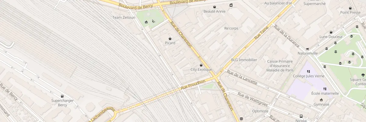 Plan du 44 Rue Coriolis à Paris 12e Arrondissement