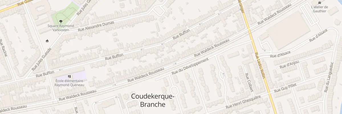 Plan du 101 Rue Waldeck Rousseau à Coudekerque-Branche