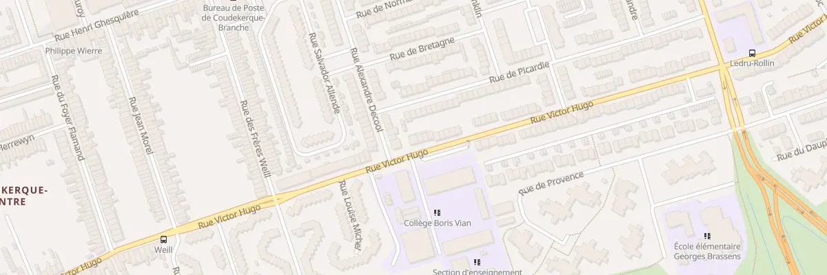 Plan du 105 Rue Victor Hugo à Coudekerque-Branche