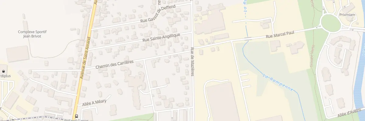 Plan du 110 Rue de Mazières à Bourges