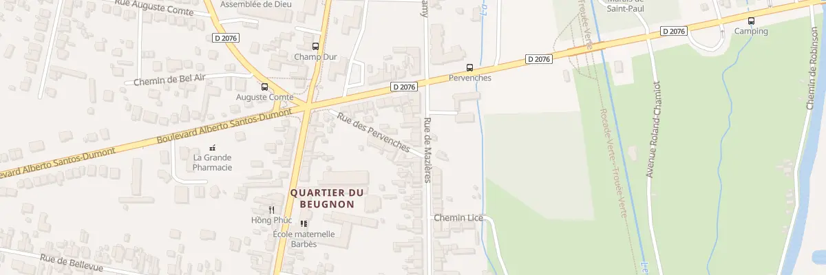Plan du 10 Rue de Mazières à Bourges