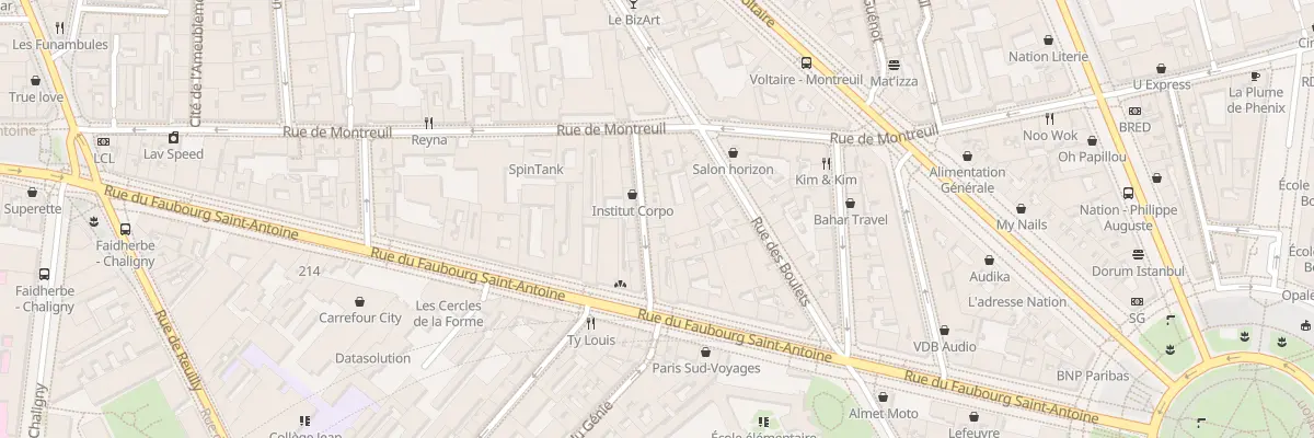 Plan du 4 Rue Marguerite Gonnet à Paris 11e Arrondissement