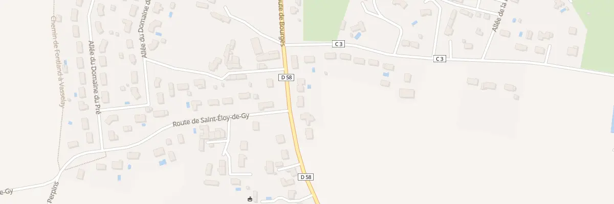 Plan du 9 Rte de Bourges à Vasselay
