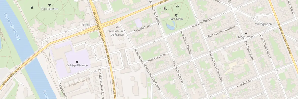 Plan du 6 Rue des Poilus à Dunkerque