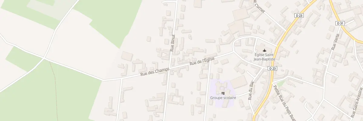 Plan du 18 Rue de l’Eglise à Beauquesne
