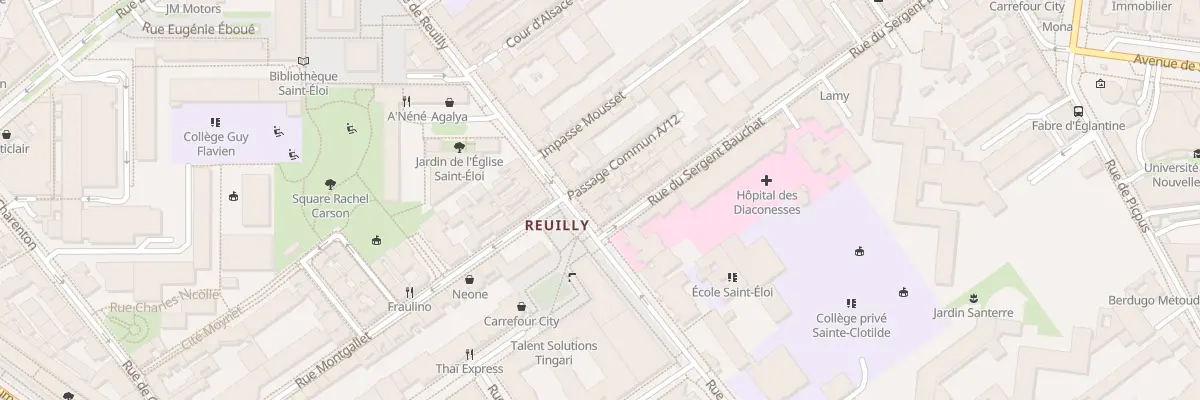 Plan du 91 Rue de Reuilly à Paris 12e Arrondissement
