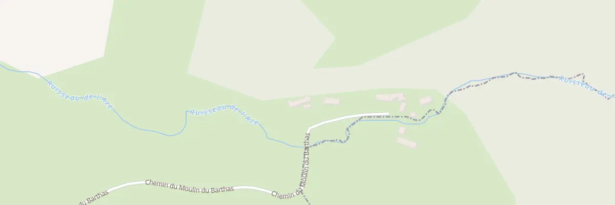 Plan du 2175 Che du Moulin du Barthas à Montredon-Labessonnié