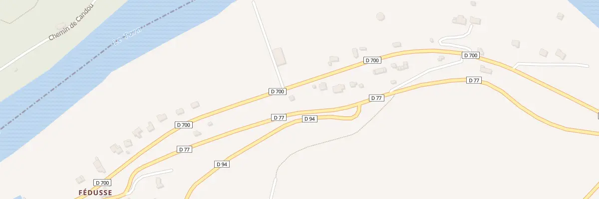 Plan du 64 Rte de Trebas à Ambialet