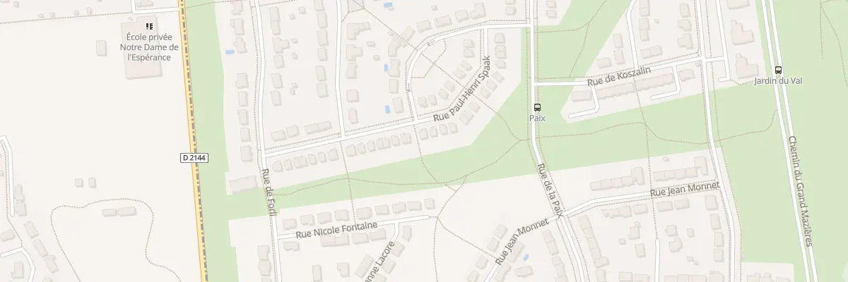 Plan du 30 Rue Paul-Henri Spaak à Bourges
