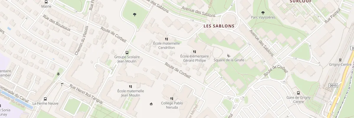 Plan du 53 Rte de Corbeil à Grigny