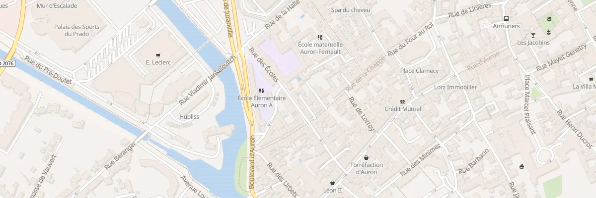 Plan du 20 Rue des Écoles à Bourges
