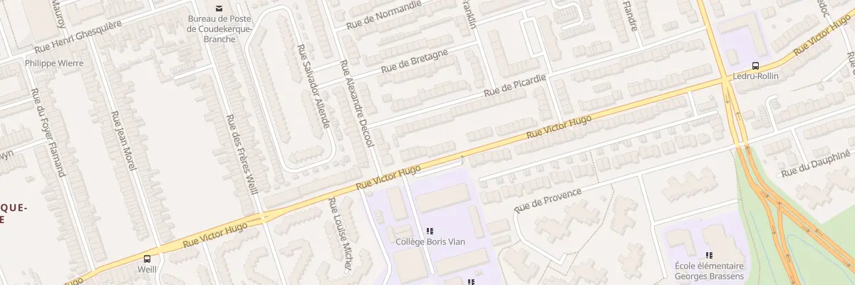 Plan du 113 Rue Victor Hugo à Coudekerque-Branche