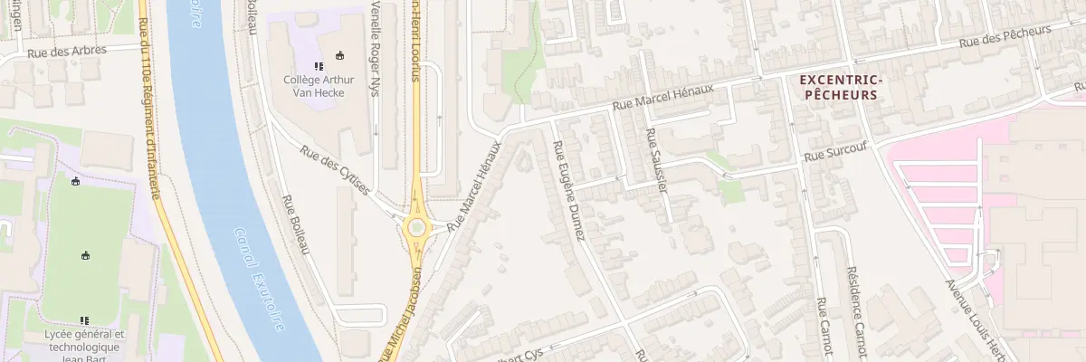 Plan du 99 Rue Eugène Dumez à Dunkerque