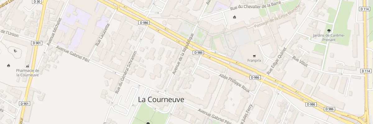 Plan du 62 Av de la République à La Courneuve