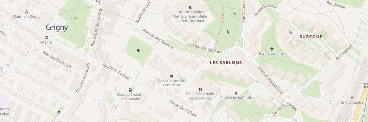 Plan du 21 Av des Sablons à Grigny