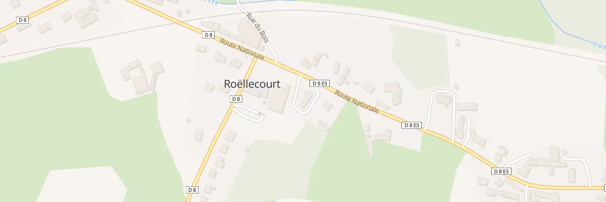 Plan du 86 Rue Nationale à Roëllecourt