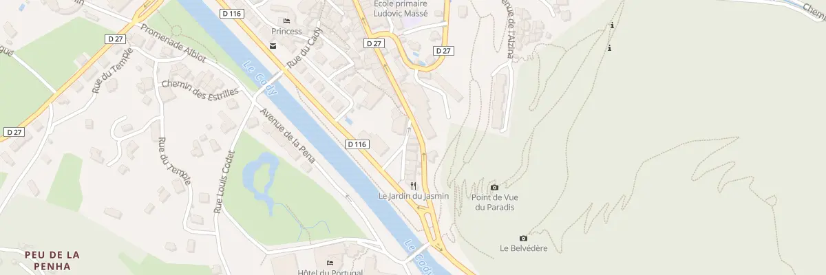 Plan du 7 Av de Burnay à Vernet-les-Bains